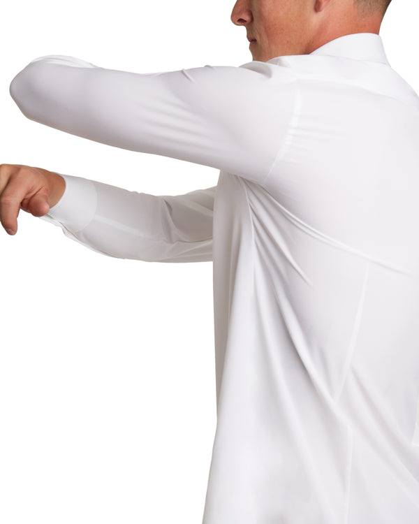 White | Performance Fabric Dress Shirt